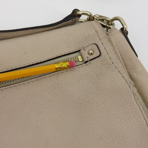 Kate Spade Cobble Hill Small Toddy Crossbody Handbag Purse Beige Pebbled Leather - Picture 6 of 16